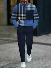 Long Sleeve Zipper Two-piece Set