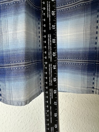 Panhandle Slim Rough Stock Womens Large Plaid Shirt Pearl Snap Western Rodeo - Picture 9 of 14