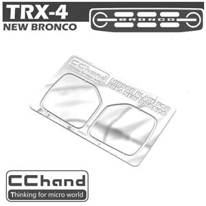 Metal Reflective RearView Mirror Lens for DJ TRX-4 TRX4 Ford Bronco RC Car Parts