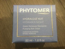 NIB PHYTOMER HYDRASEA NIGHT PLUMPING RICH CREAM 1.6oz 50ml HYDRATION INTENSIVE