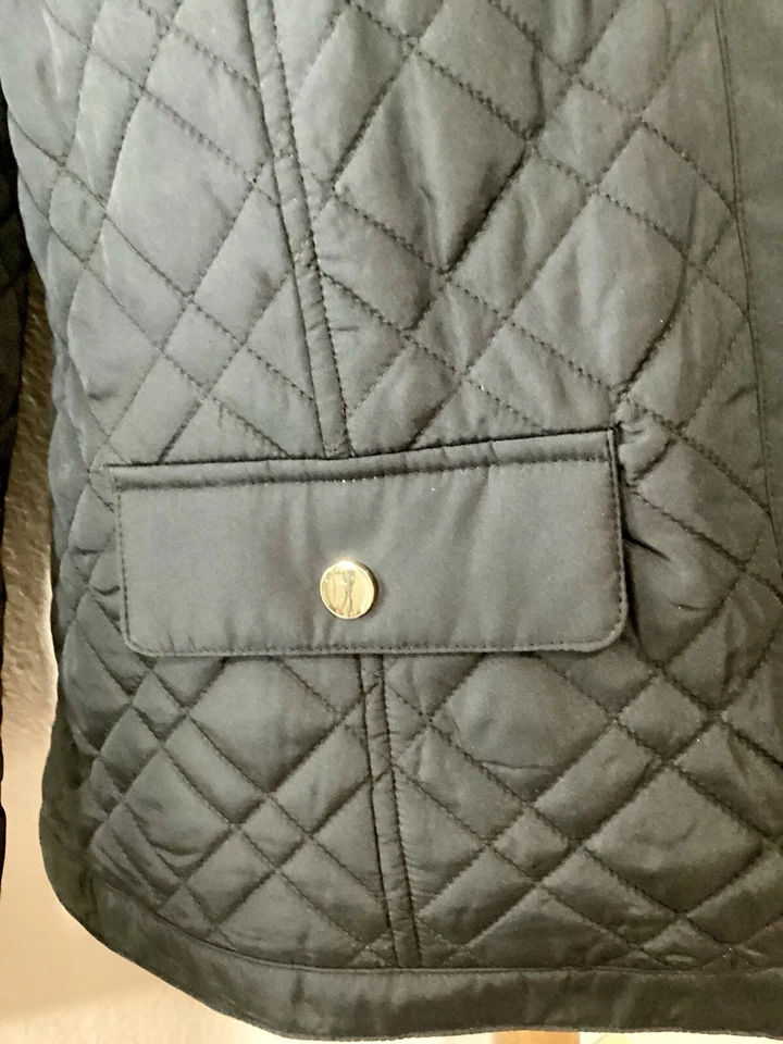 Charter Club Women's Black Quilted Zip Front Lightweight Jacket Large NWT - Image 4 of 4