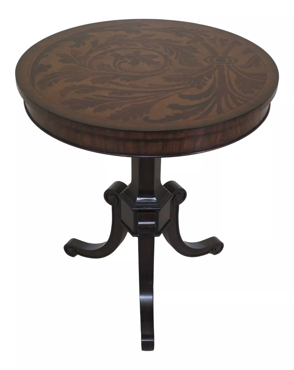 L48777EC MAITLAND SMITH 8126 30 Round Inlaid Regency Center Table NEW