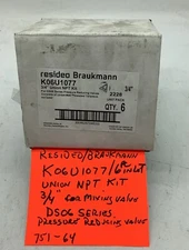 Resideo/Braukmann K06U1077, 3/4 NPT, Nut & Gasket(6 Pc In Lot) 751-64
