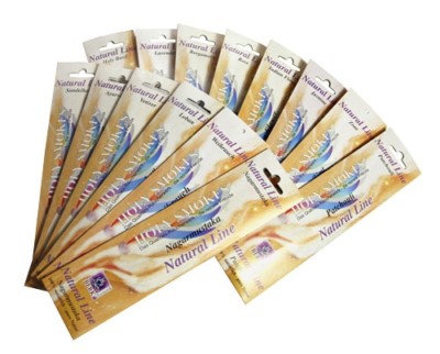 **NATURAL LINE - RÄUCHERSTÄBCHEN EXKLUSIV OHNE DUFTVERSTÄRKER - NATUR PUR**