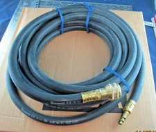 3/8 x 25' Thermoid Air Line Hose With Quick Connect Fittings 150 PSI Air Water