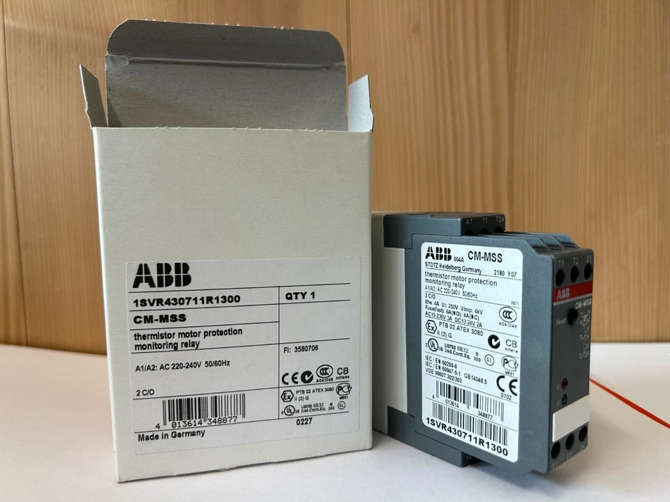 ABB CM-MSS Thermistor Motor Protection Monitoring Relay 1SVR430711R1300 - Bild 1 von 4