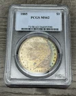 1885 MS62 Morgan Silver Dollar PCGS Obverse Toned
