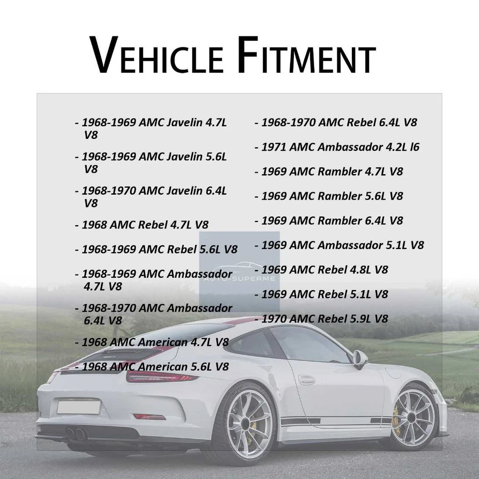Bomba de dirección asistida BBB Industries para AMC Ambassador 1968-1969 4,7 L Foto 3 de 4