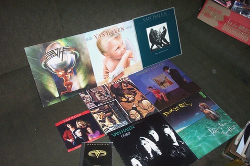 VAN HALEN 7 LP LOT w 1984, WOMEN & CHILDREN FIRST, FAIR WARNING D L ROTH, 5150