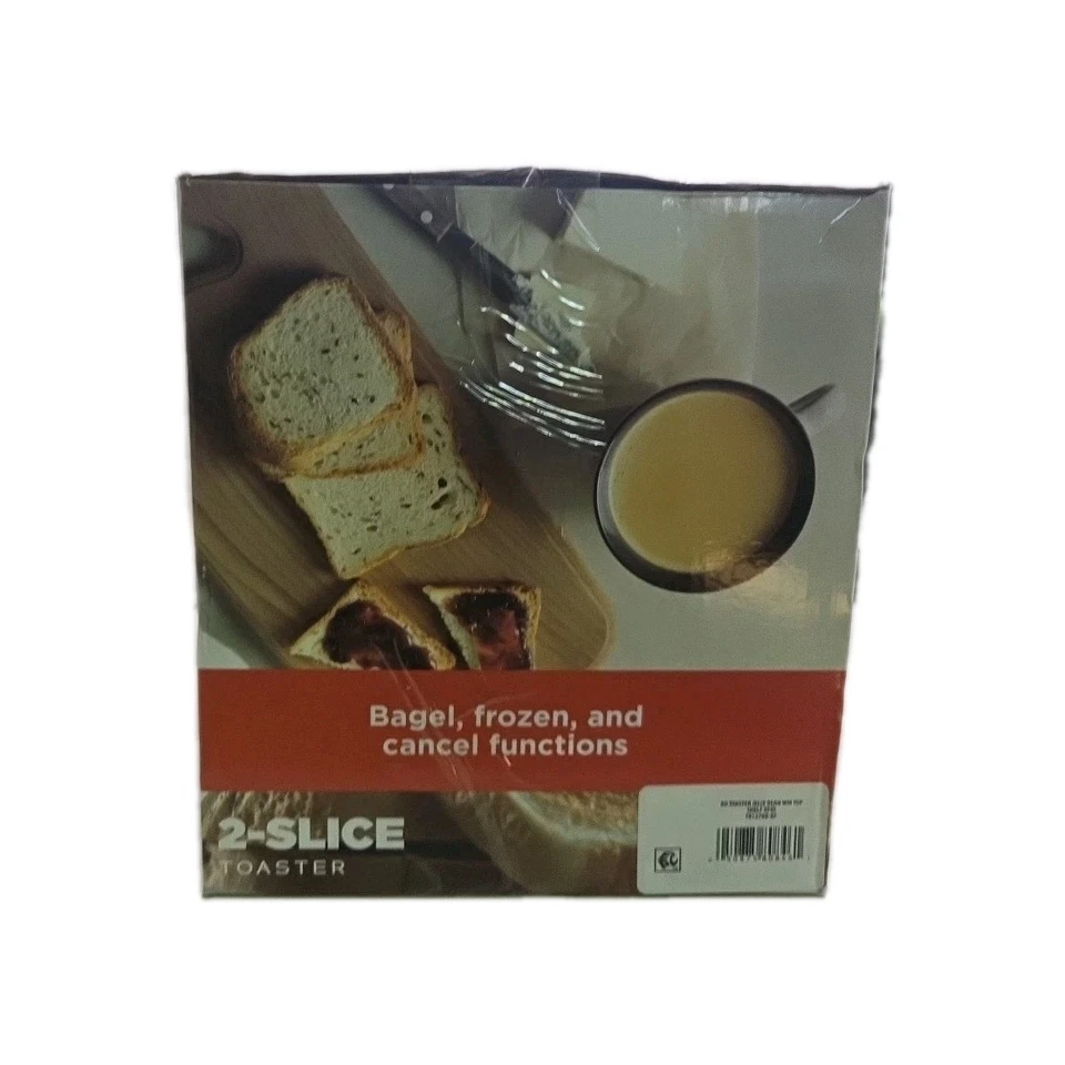BLACK+DECKER 2-Slice Extra Wide Slot Toaster, Black/Silver, TR1278B NEW IN BOX - Image 2 of 4