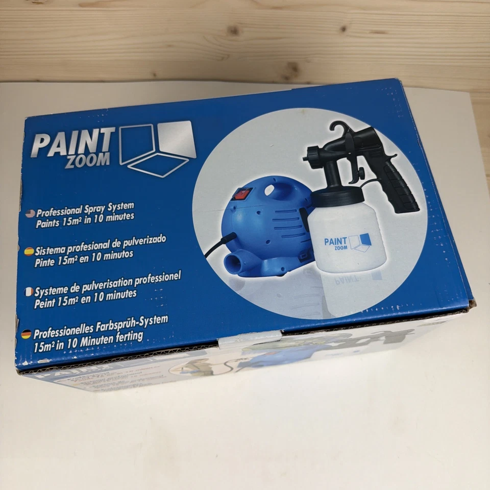 Nuevo en caja Sistema de Pulverización Eléctrica HVLP Profesional Zoom Pintura Rápida y Fácil Hágalo Usted Mismo Foto 2 de 4