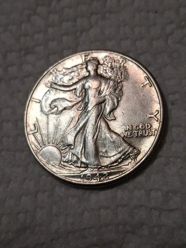 1942 Walking Liberty Half Dollar In Fine To VF Condition In My. #407