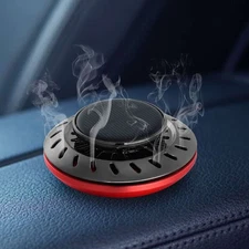 Solar Powered Air Freshener Perfume Car Diffuser Turbo Rotation Fragrance Slice