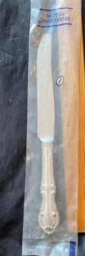 INTERNATIONAL JOAN OF ARC STERLING 1 DINNER KNIFE FRENCH BLADE 9 1/2" 12 AV. EAC