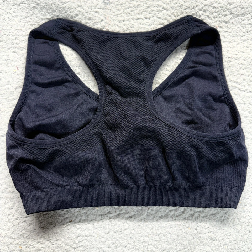 Sujetador deportivo FILA Sport negro para mujer S gimnasio correr yoga entrenamiento espalda deportiva Foto 4 de 4