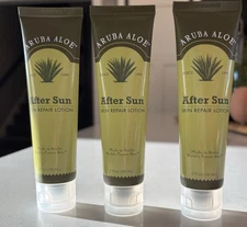 Aruba Aloe After Sun Skin Repair Lotion Vegan (3)  2oz/59mL Each Sealed