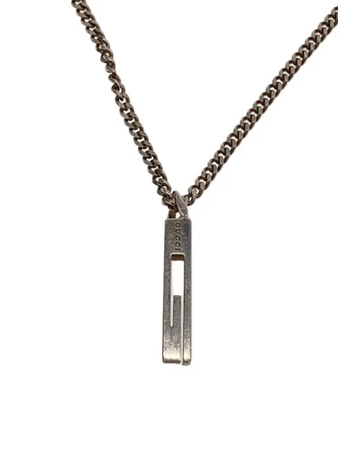 GUCCI SV925 Collana in argento con top da uomo usata