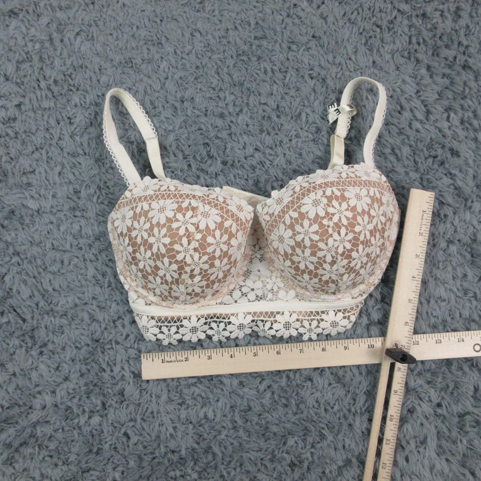 Sutiã Intimissimi Feminino 34DD Bege Baunilha Sofia Balconette Renda Projetado Novo com etiquetas - Imagem 2 de 4