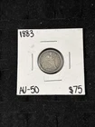 1883 AU-50 Barber Silver Dime UNC MINT vintage 10c US Coin -A691