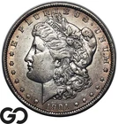 1901 Morgan Silver Dollar Coin, Choice AU++/Unc Better Date