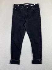 Levi's Jeans Womens 30 Black 721 High Rise Skinny Stretch Denim 30x30 W0953