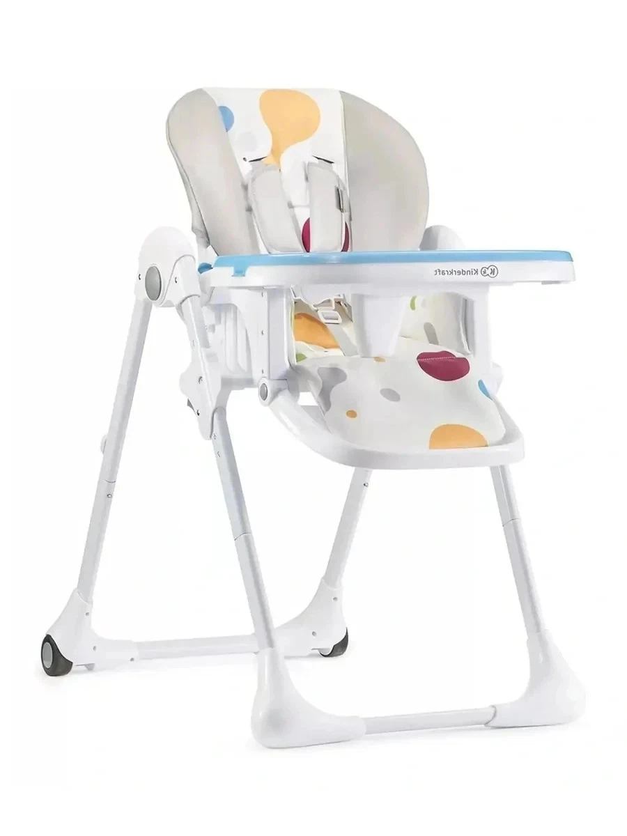 Kinderkraft YUMMY Foldable Baby Toddler Highchair Multicolor