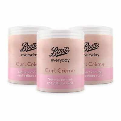 Boots Lockencreme 3er Pack 250ml Haarstylingcreme für lockiges Haar