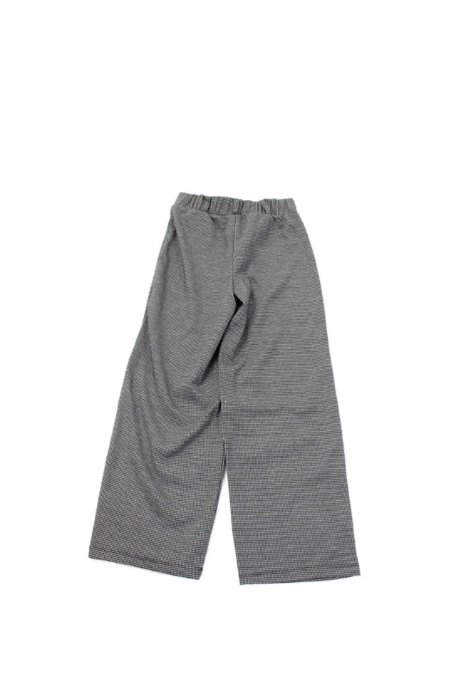 Pantalones Zara Niñas Cintura Elástica Forrados Guinga Pierna Ancha Blanco Talla 08 Foto 2 de 4