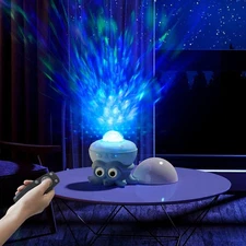 Ocean Octopus Galaxy Projector Night Light – LED Stars Lamp for Kids Room