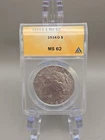1934-D $1 Peace Silver Dollar ANACS MS 62