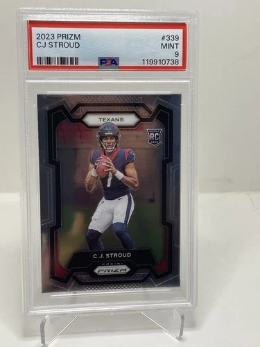 2023 PANINI PRIZM #339 CJ STROUD ROOKIE RC PSA 9