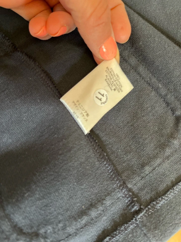 Petit Bateau Womens Collared Dark Navy Blue Cotton Blazer Jacket Buttons 152cm S - Image 4 of 4