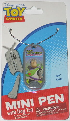 Toy Story Buzz Lightyear Figure Dog Tag with Mini Pen - 第 1/1 張圖片
