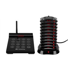 Retekess TD164 Wireless Paging Queuing Calling System Restaurant 10Coaster Pager