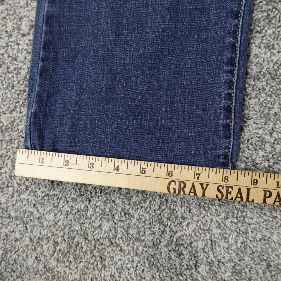 Pantalones de mezclilla Levis Jeans para mujer 12 azul oscuro bota clásica ropa de trabajo al aire libre descolorida Foto 2 de 4