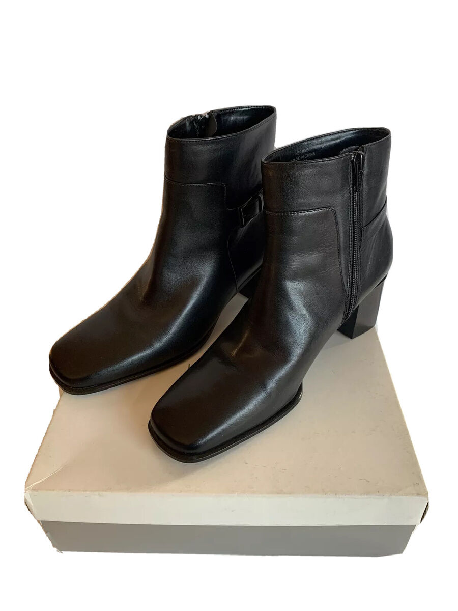 Liz Claiborne ankle boots black nappa leather Liz Claiborne ankle boots black nappa leather