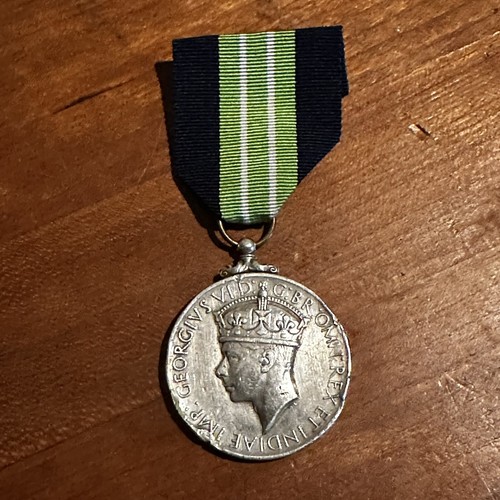 Named 1935 British Sterling Colonial Police Medal Pre WWII