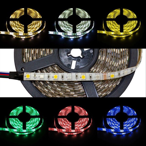 5M (500Cm) Rgbw 6000K LED Streifen Band Leiste 12V IP65 300Leds 60Led/M SMD5050-image