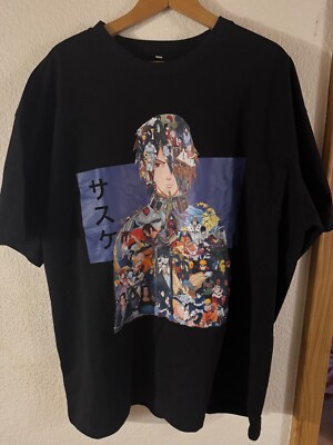 Turned Ninja Shirt T-Shirt Sasuke schwarz 3XL