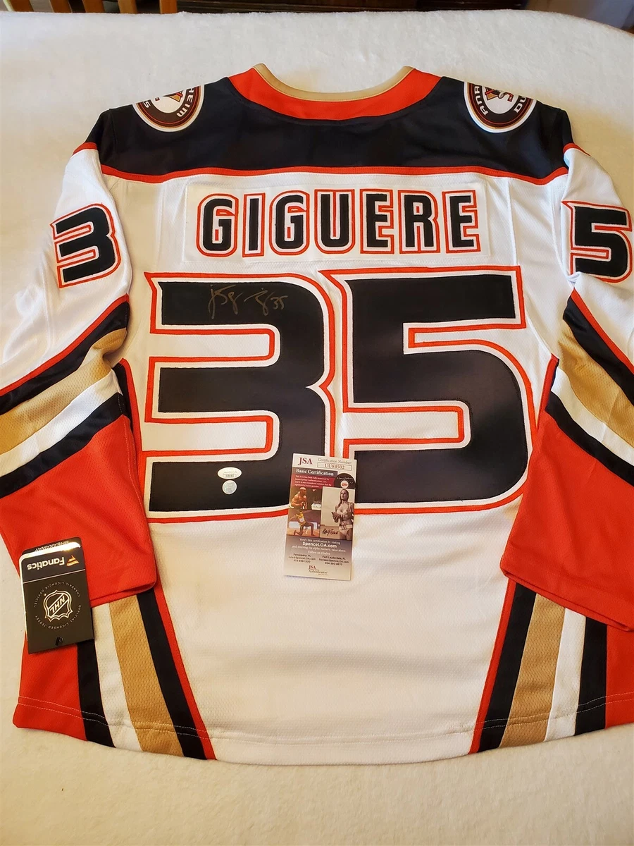 JEAN SEBASTIEN J.S. JS GIGUERE signed licensed DUCKS jersey JSA