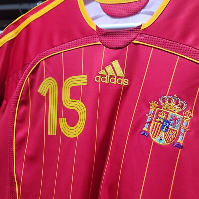 Adidas Spain Home soccer jersey 2005/06 Sergio Ramos #15 size S | eBay