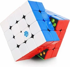 GAN 460 M Gan 4x4 Magnetic Speed Cube 4 by 4 Stickerless Puzzle Toy for Kids