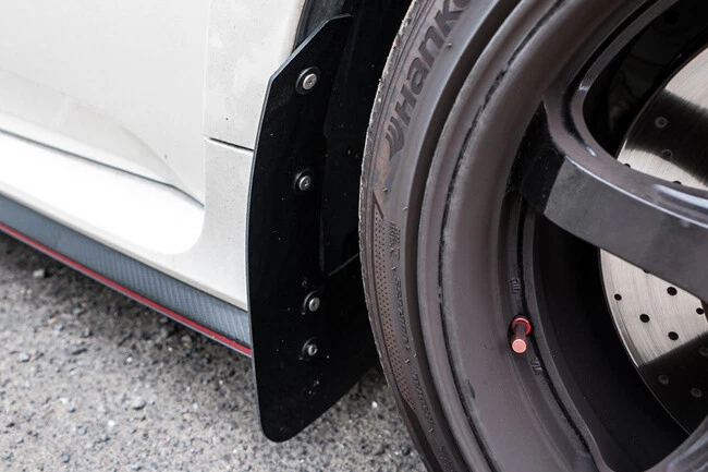 Rally Armor Urethane Mud flaps Black Flap Red Logo For Civic Type R FK8 17-21 - Image 4 of 4