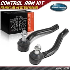 2Pcs Front Outer Tie Rod End for Infiniti M35 M45 G37 EX35 M35h M56 Nissan 370Z