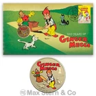 Australia 2021 100 Years of Ginger Meggs Stamp & $1 UNC Coin Cover - PNC