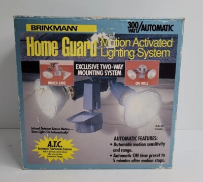 NOS Brinkmann Home Guard Motion Activated Lighting System 300 WATT/ AUTOMATIC