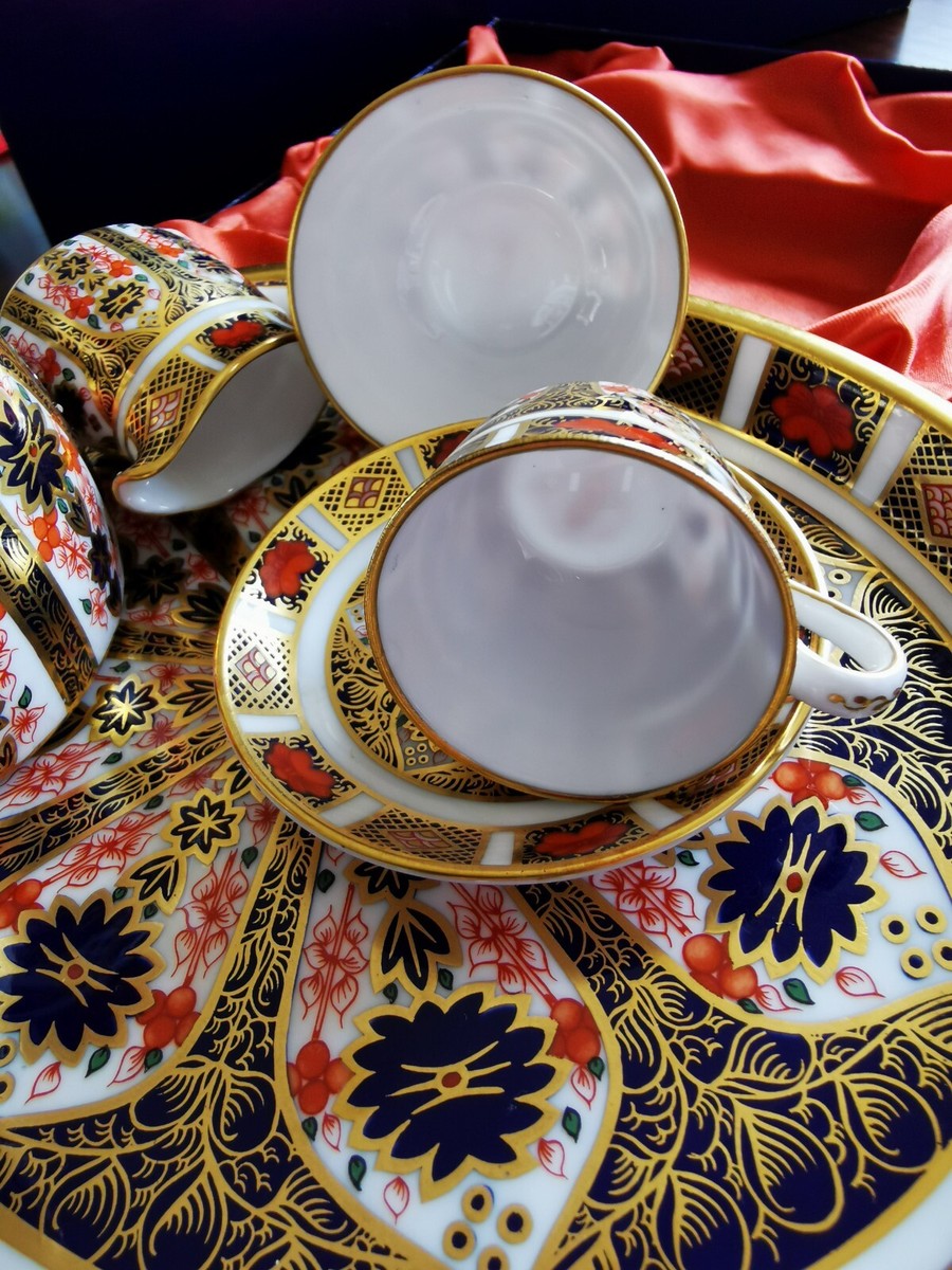 花瓶  Crown Derby ROYAL CROWN DERBY IMARI 1128 MINIATURE TEA Coffee SET Hand