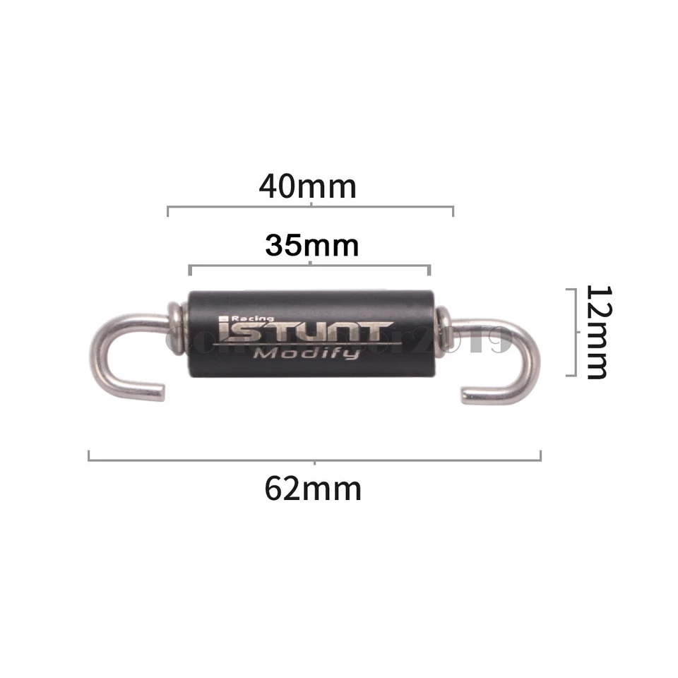 2Pcs 62mm Springs with 1pcs Bolt Steel Scooter Motorcycle Exhaust Pipe Muffler - Image 3 of 4