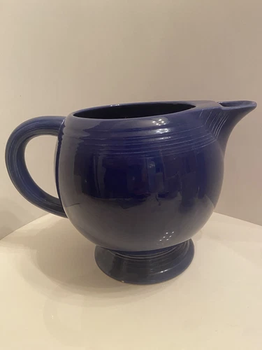 FIESTA Cobalt Blue HLCo USA Vintage Round Pitcher Jug NICE 6in