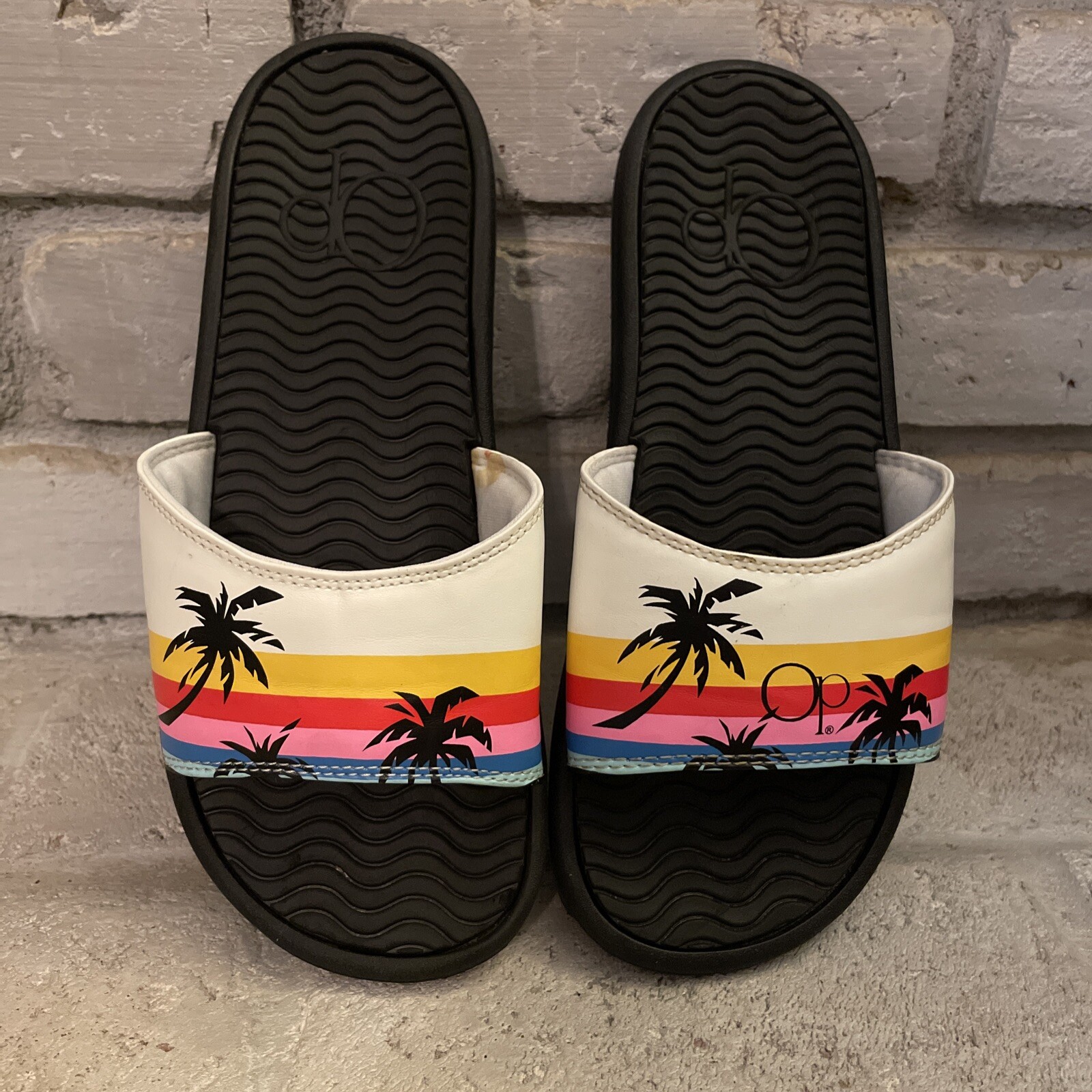 OP Ocean Pacific Slides Slip On Sandals 